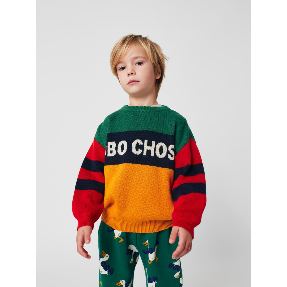Bobo Choses Multicolor Color Block Jumper