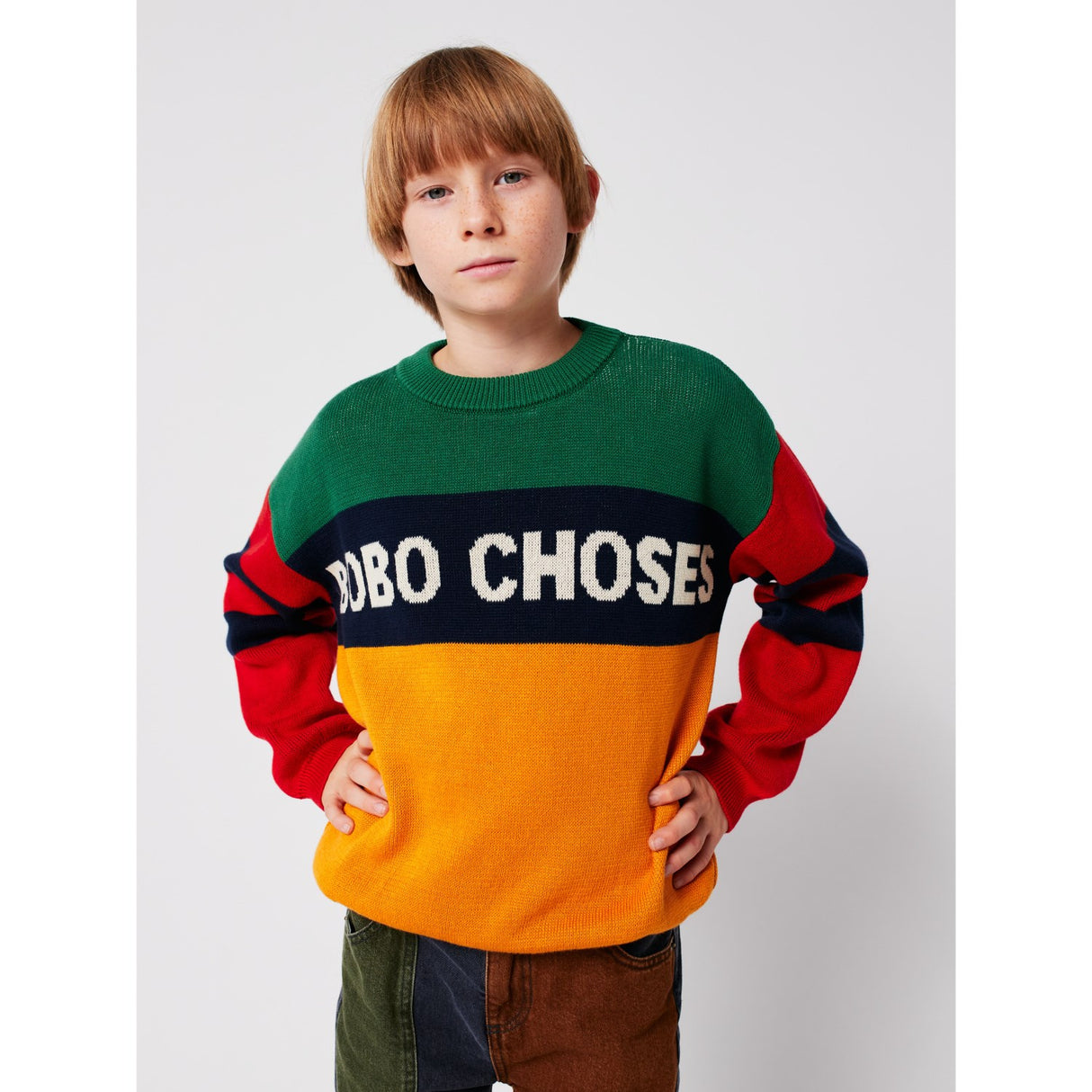 Bobo Choses Multicolor Color Block Jumper