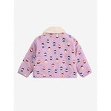 Bobo Choses Lavender Game Pawns All Over Reversible Sheepskin Jacket