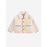 Bobo Choses Lavender Game Pawns All Over Reversible Sheepskin Jacket