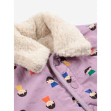 Bobo Choses Lavender Game Pawns All Over Reversible Sheepskin Jacket