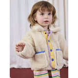 Bobo Choses Lavender Game Pawns All Over Reversible Sheepskin Jacket