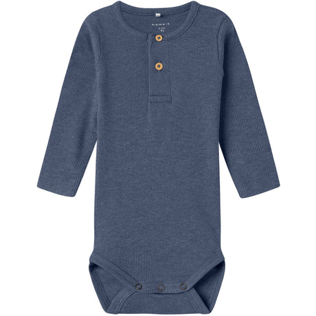 Name It Vintage Indigo Melange Nbmkab Ls Body Noos