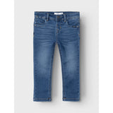 Name It Dark Blue Denim Silas Slim Sweat Jeans Noos