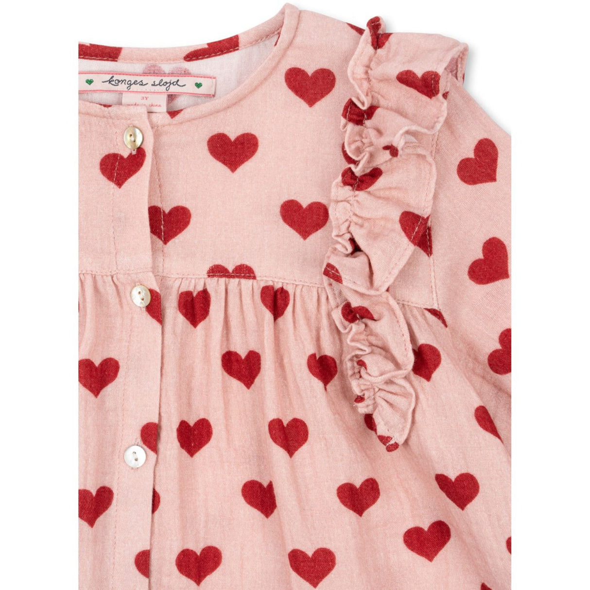 Konges Sløjd Amour Mellow Coco Frill Shirt GOTS