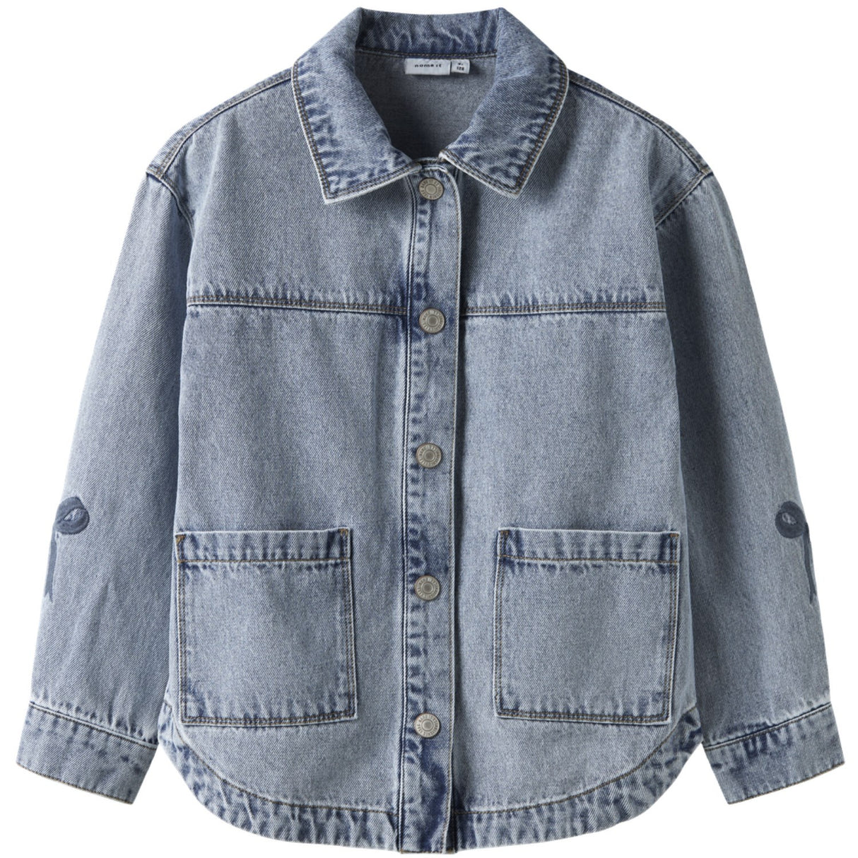 Name It Medium Blue Denim Nkfgloria Dnm Emb Jacket 7511-Za T