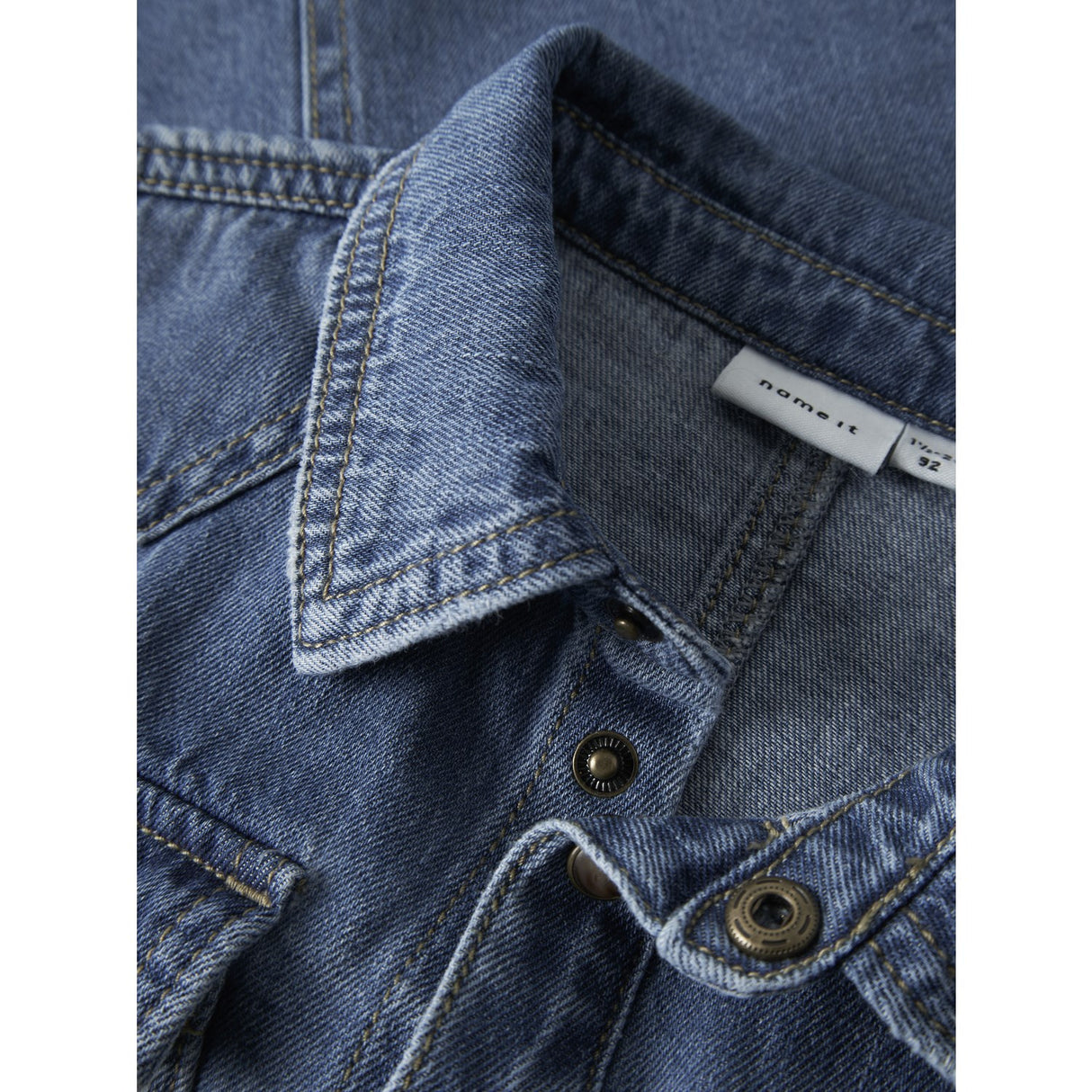 Name It Medium Blue Denim Nmmblue Oz Dnm Ls Shirt 6677-Ov B