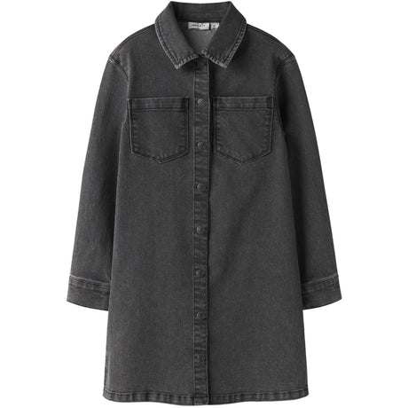 Name It Medium Grey Denim Nkfjeannie Ls Dnm Dress 2133-Ft B