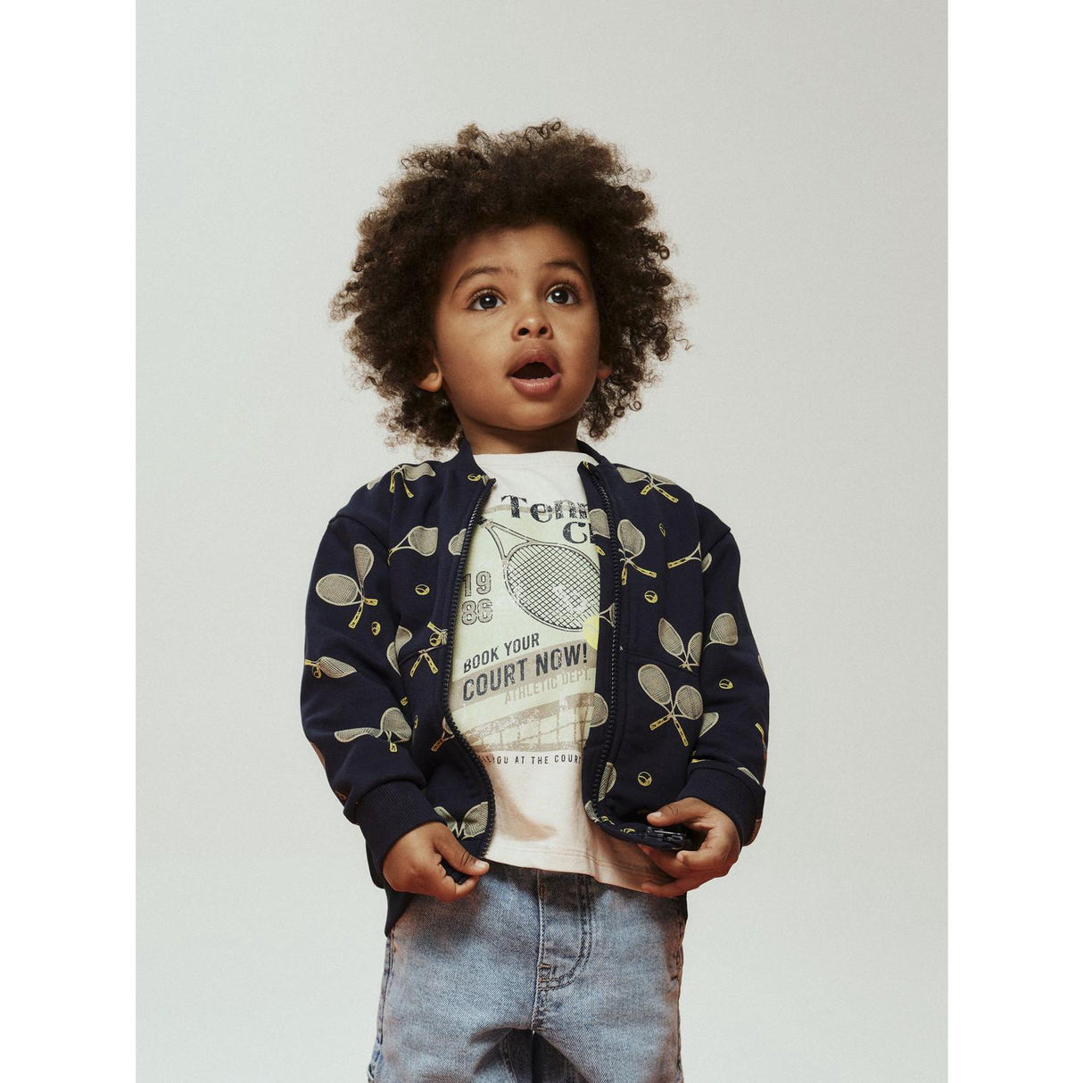 Name It Navy Blazer Nmmtyrese Ls Nreg Sweat Card Unb