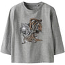 Name It Grey Melange Nmmthornton Ls Nreg Top Box
