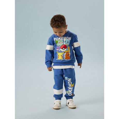 Name It Delft Nmmjussy Pokemon Nreg Swe Pants Bru Sky