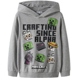 Name It Grey Melange Nkmjet Minecraft Nreg Sweat Wh Unb Bfu