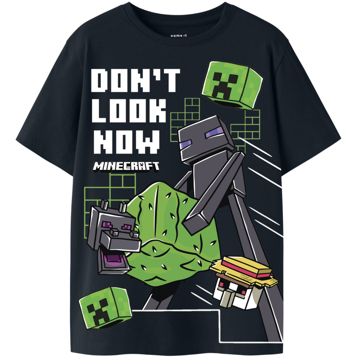 Name It Black Nkmjuke Minecraft Ss Nreg Top Box Bfu