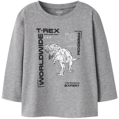 Name It Grey Melange Nmmbryso Ls Nreg Top Box
