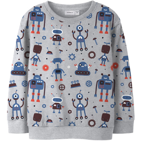 Name It Light Grey Melange Nmmtino Ls Nreg Swe Bru Box Pb