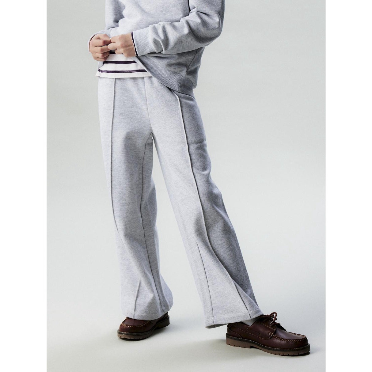 Name It Light Grey Melange Nkftilde Sweat Wide Pants Unb Pb
