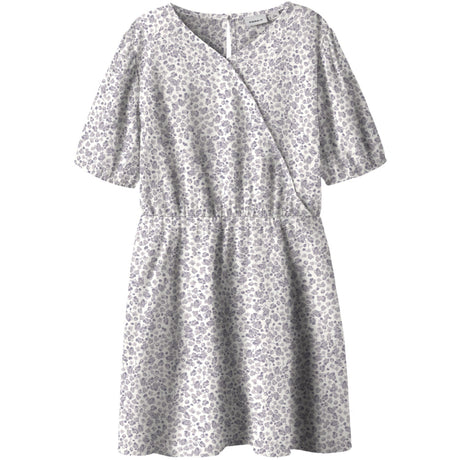 Name It Cloud Dancer Nkffany Ss Wrap Dress Pb