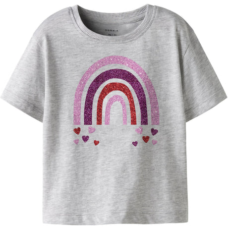 Name It Light Grey Melange Nmfbelina Ss Nreg Top Pb