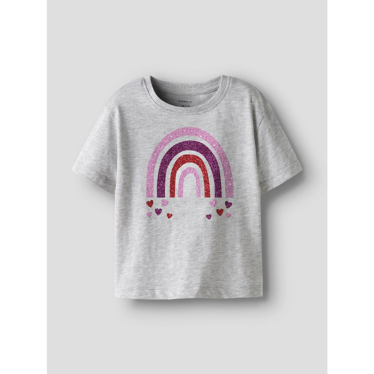 Name It Light Grey Melange Nmfbelina Ss Nreg Top Pb