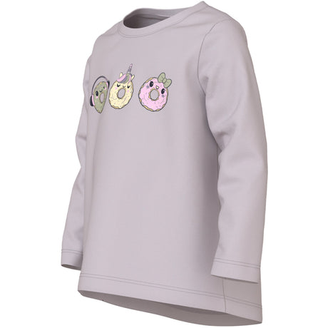 Name It Lilac Marble Donuts Nmfviolet Ls Loose Top