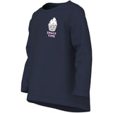Name It Navy Blazer Snack Time Nmfviolet Ls Loose Top