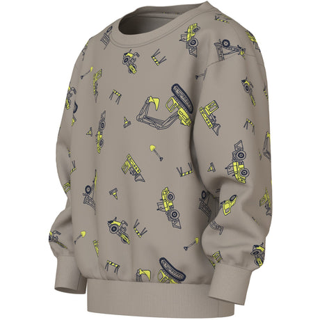 Name It Vintage Khaki Excavator Nmmvildar Ls Nreg Sweat Unb