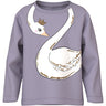 Name It Lavender Gray Swan Princess Nmfvaliane Ls Nreg Top