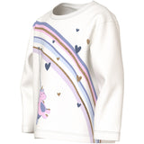 Name It Cloud Dancer Unicorn Rainbow Nmfvaliane Ls Nreg Top
