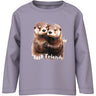 Name It Lavender Gray Otter Friends Nmfvotea Ls Nreg Top