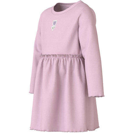 Name It Dawn Pink Tulip Nmfvemma Ls Dress