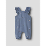 Name It Denim Blue Flower Emb Nbfsage Dnm Overall 3606-Yb