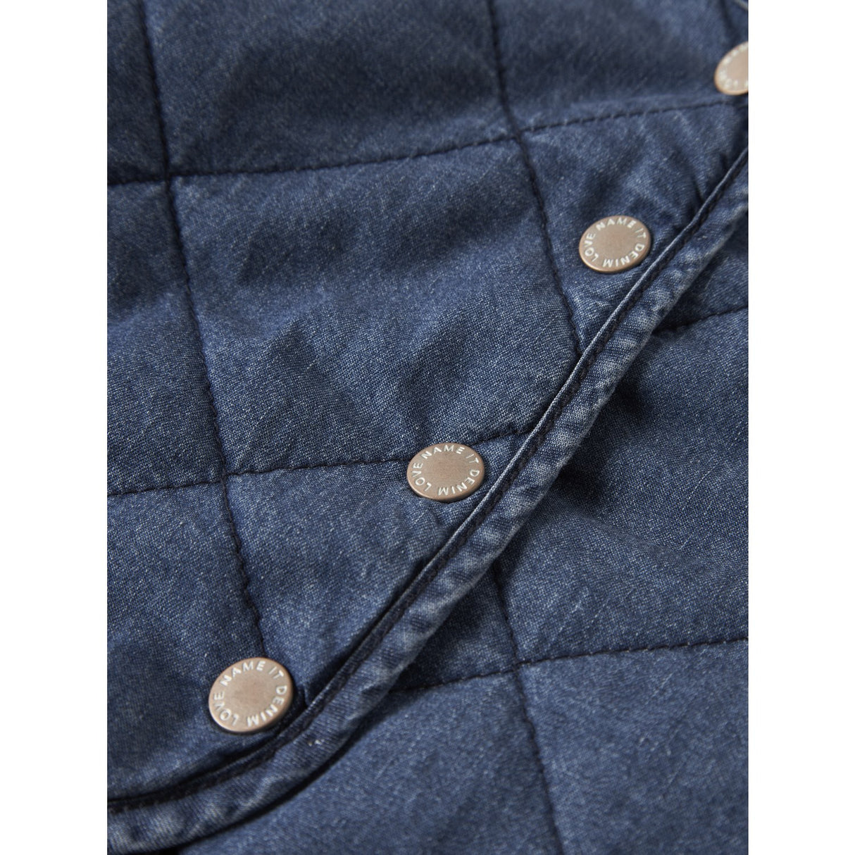 Name It Dark Blue Denim Nmfjuliette Quilt Dnm Jacket 6016-Pa B