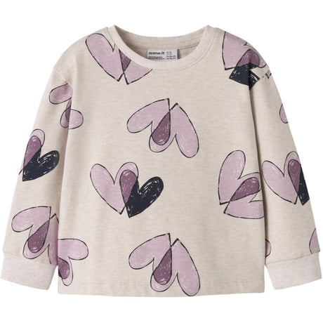 Name It Peyote Melange Nmfteart Ls Nreg Sweat Bru