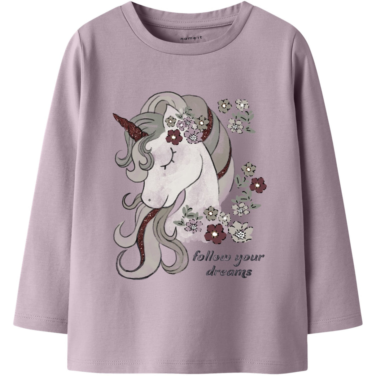 Name It Dawn Pink Nmftulinea Ls Top