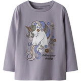 Name It Lavender Gray Nmftulinea Ls Top