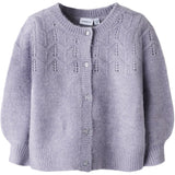 Name It Lavender Gray Nmfbatrilla Ls Knit Card