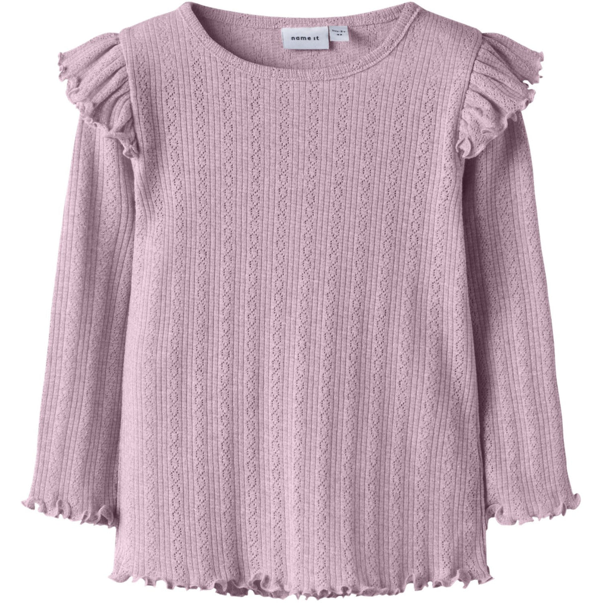 Name It Dawn Pink Melange Nmfblitta Ls Xsl Top