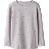 Name It Lilac Marble Nmfberries Ls Slim Top