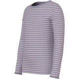 Name It Lavender Gray Lilac Marble Stripe Nkfvemma Ls Slim Top