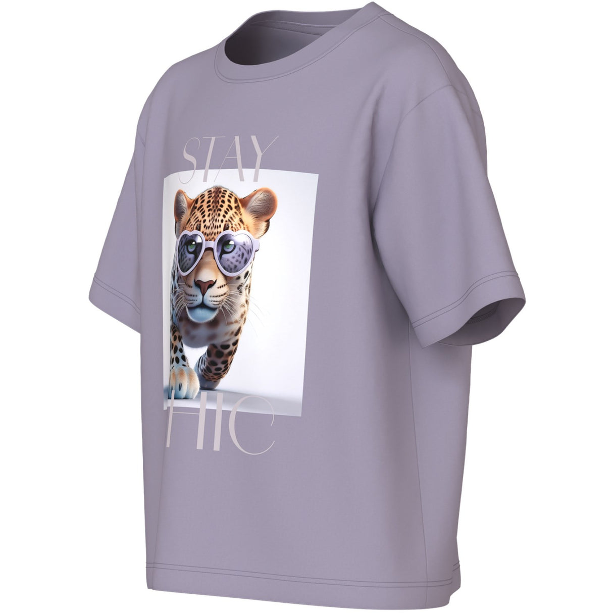 Name It Lavender Gray Stay Chic Nkfvotea Ss Nreg Top