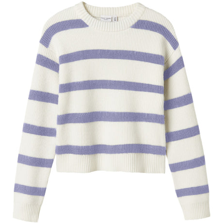 Name It Cloud Dancer Nkfvnilla Ls Sh Knit