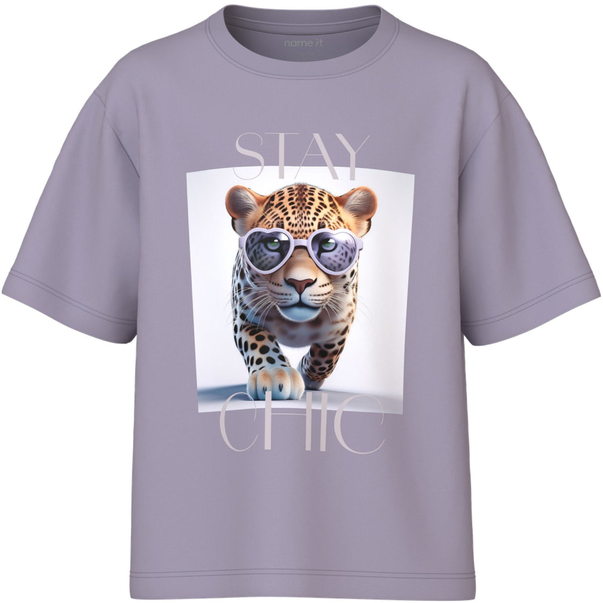 Name It Lavender Gray Stay Chic Nkfvotea Ss Nreg Top