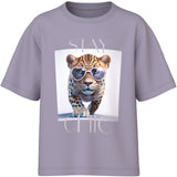 Name It Lavender Gray Stay Chic Nkfvotea Ss Nreg Top