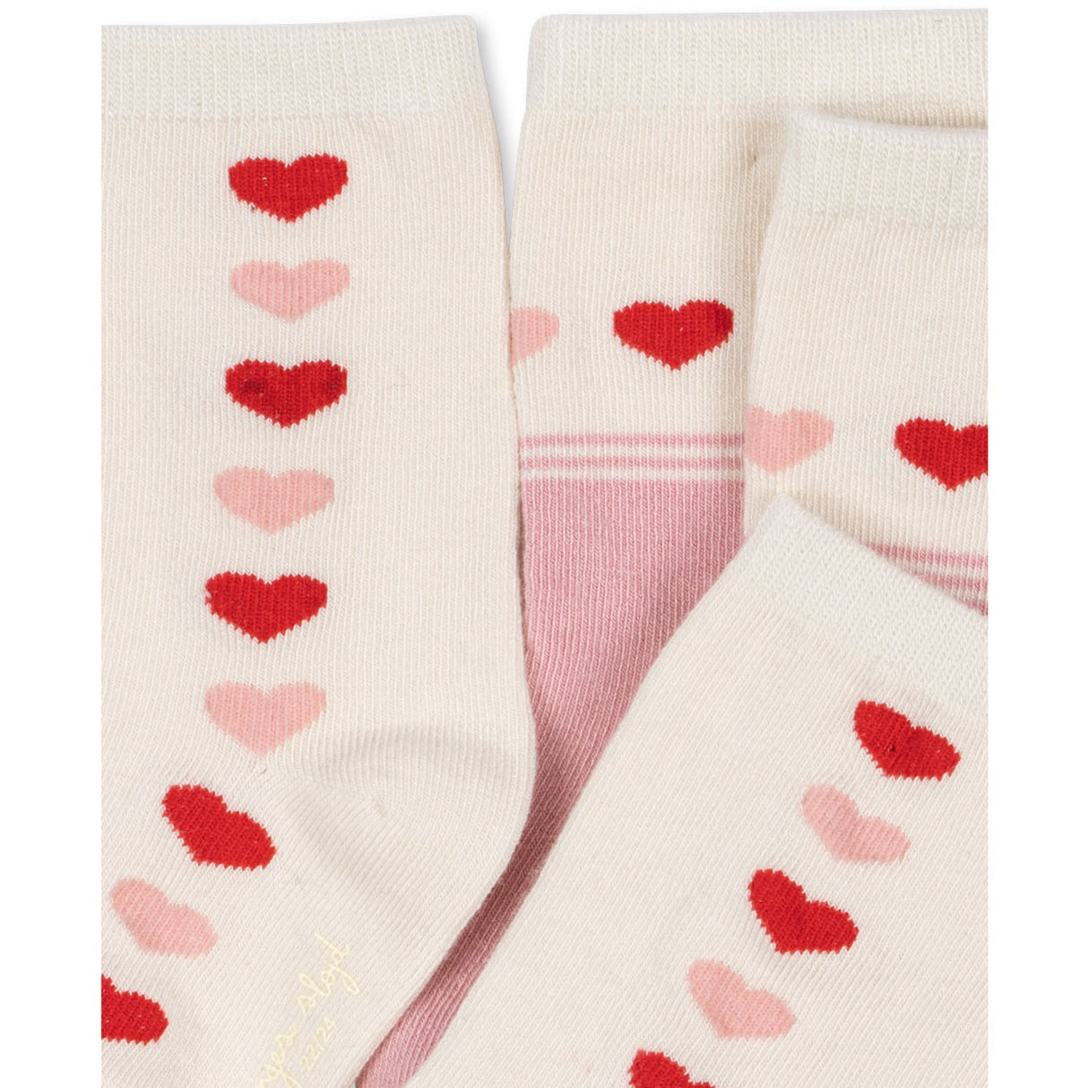 Konges Sløjd Heart 2 Pack Jaquard Socks