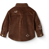 COPENHAGEN COLORS Dk Brown Comb Corduroy Overshirt W. Emb.