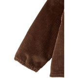 COPENHAGEN COLORS Dk.Brown Comb. Corduroy Baby Set W. Collar