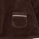 COPENHAGEN COLORS Dk.Brown Comb. Corduroy Baby Set W. Collar