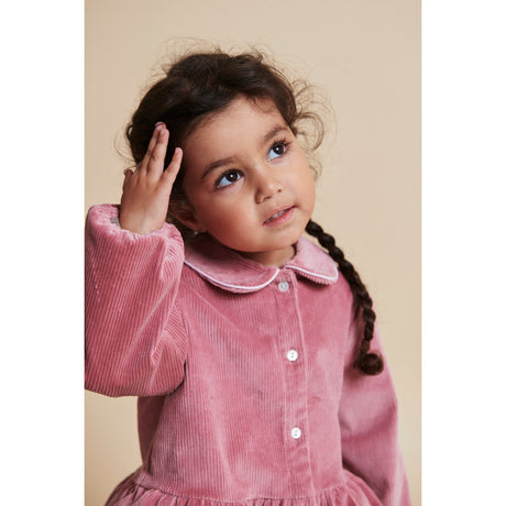 COPENHAGEN COLORS Rose Comb Corduroy Blouse W. Emb.