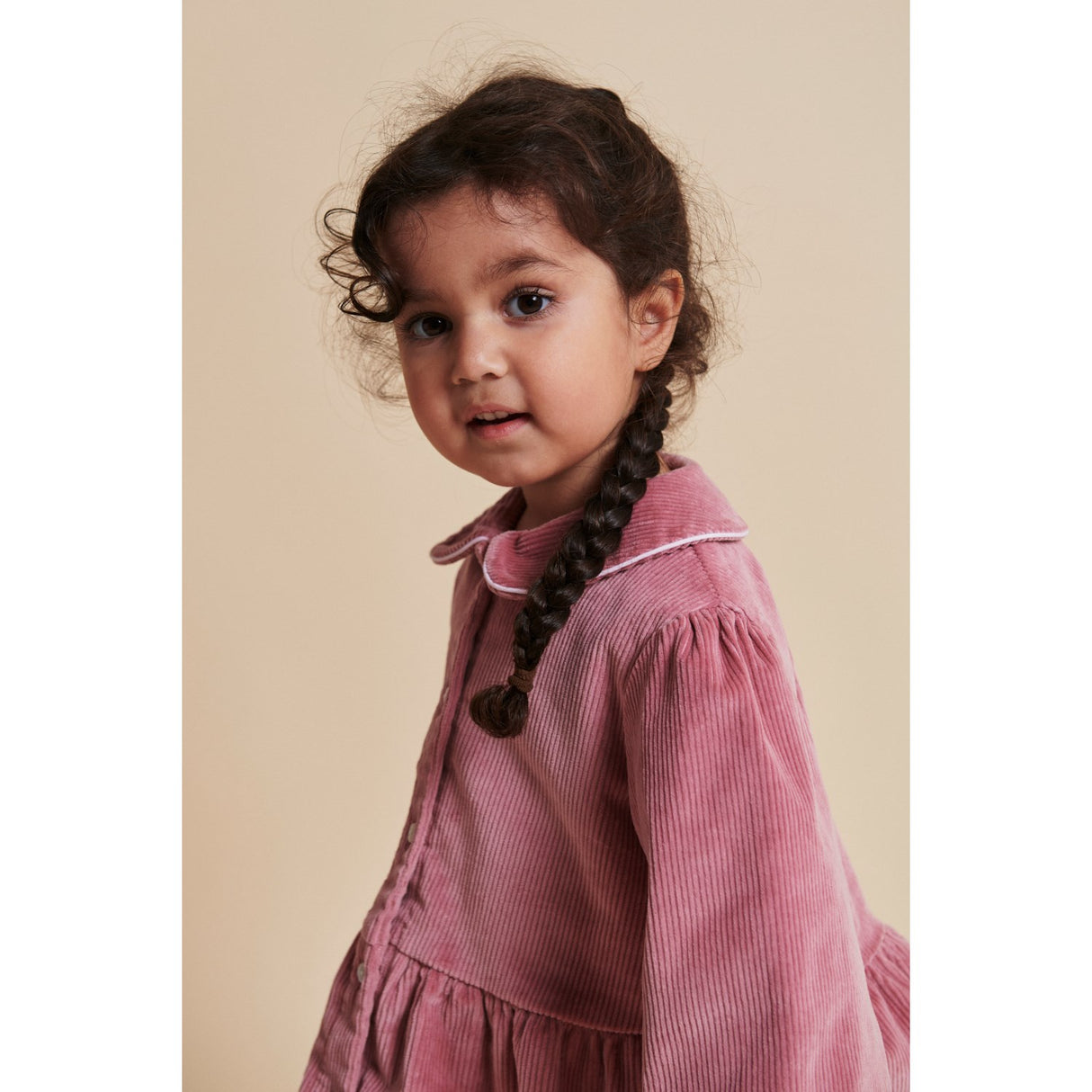 COPENHAGEN COLORS Rose Comb Corduroy Blouse W. Emb.