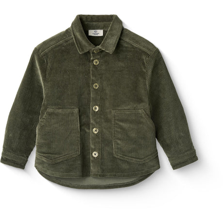 COPENHAGEN COLORS Dk Green Corduroy Overshirt